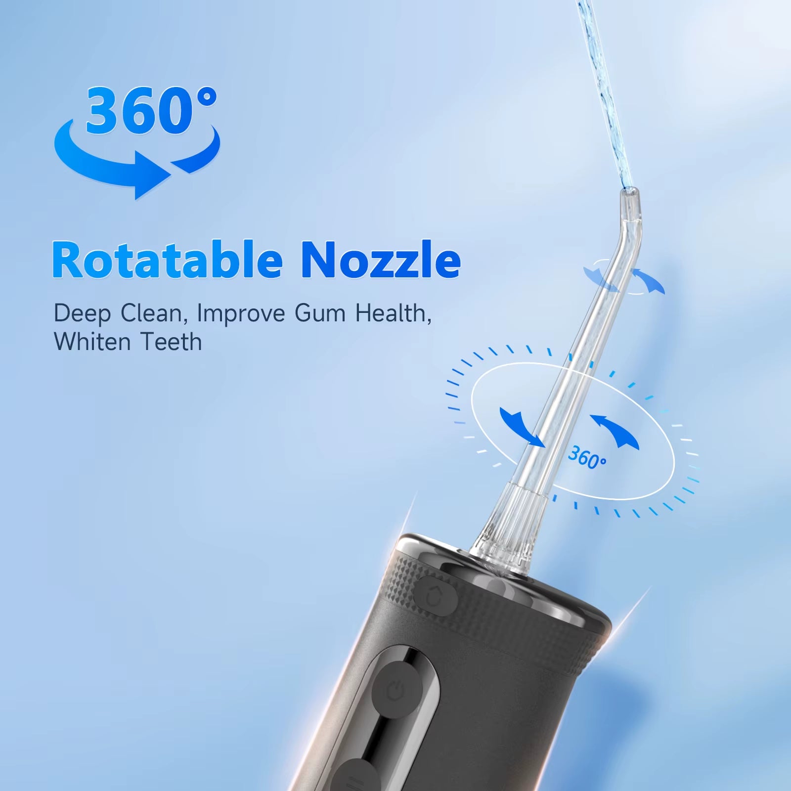 Sonic Water Flosser Mornwell F32 Oral Irrigator Rechargeable Dental Teeth Whitening Waterproof Teeth Cleaner Dental Water Jet